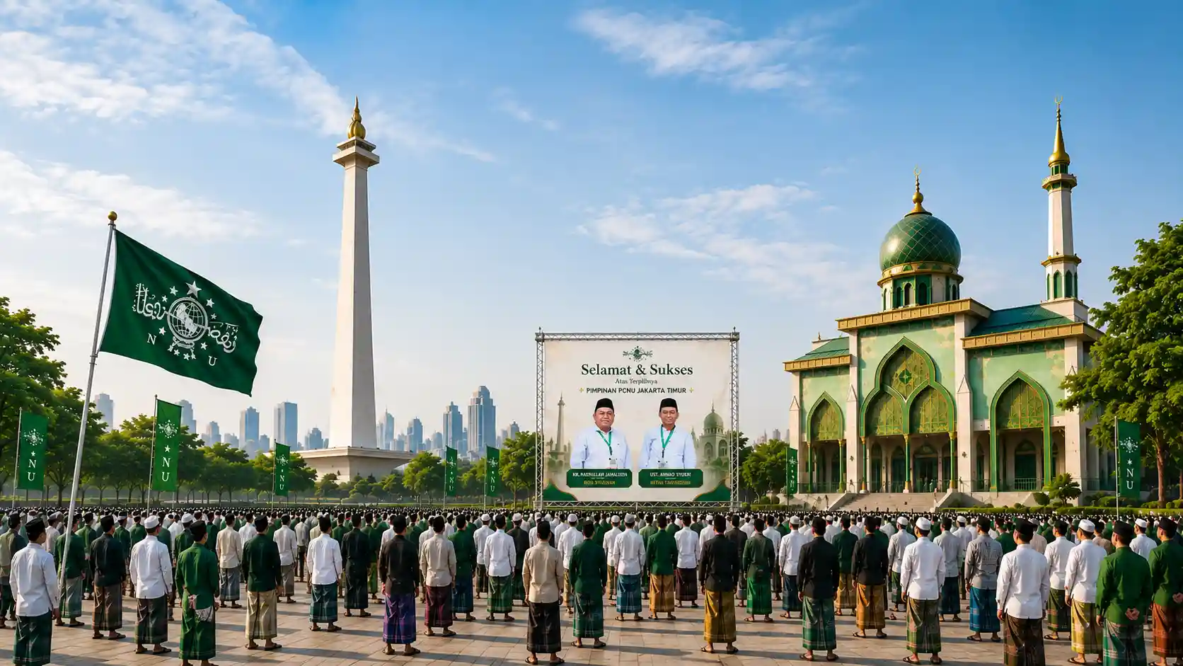 Kebersamaan pengurus dan warga PCNU Pengurus Cabang Kabupaten Cilacap